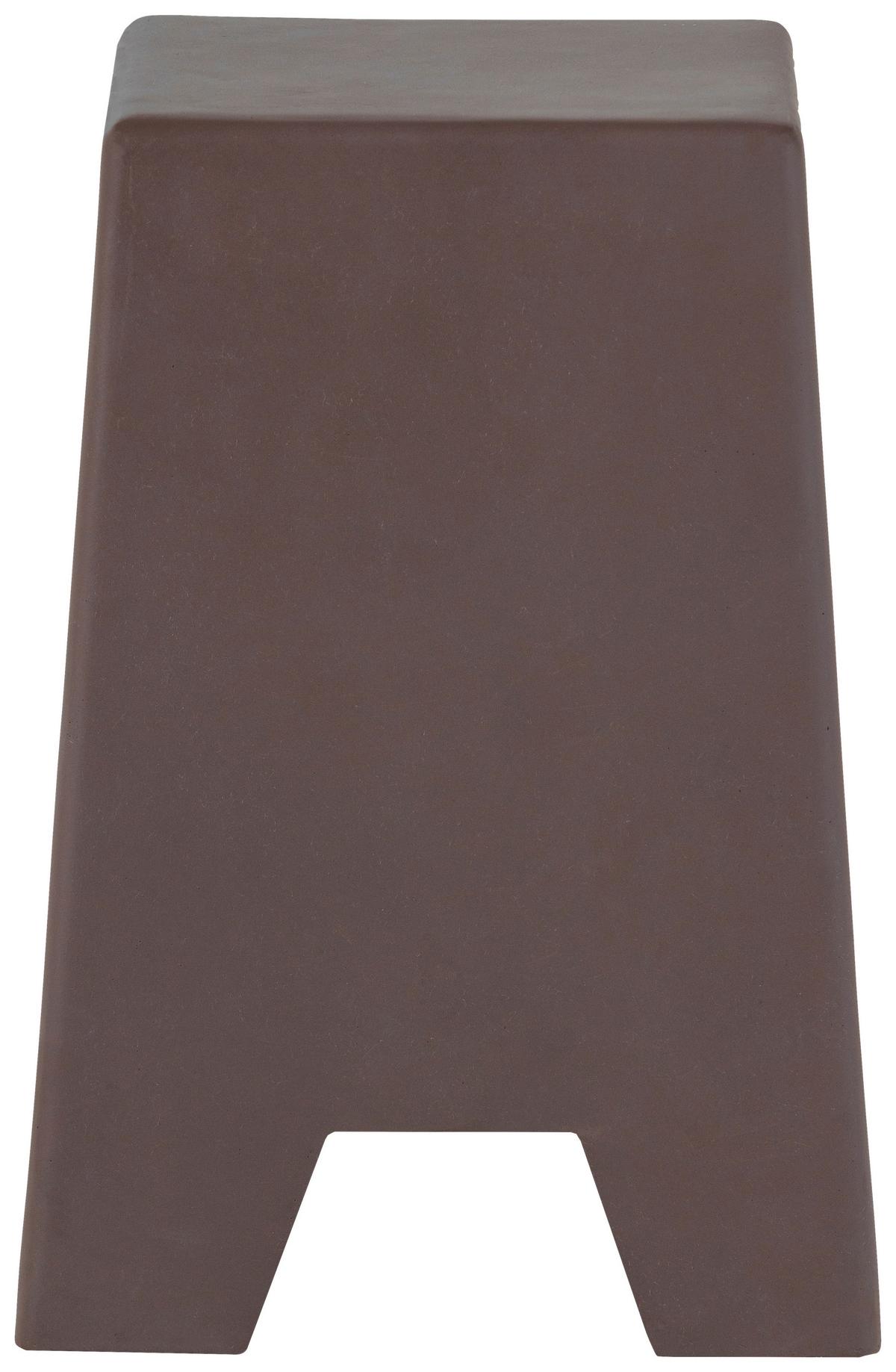 Beistelltisch Zina Braun B: 36 cm - Braun, Design, Glas/Keramik (36/51/36cm) - Livetastic