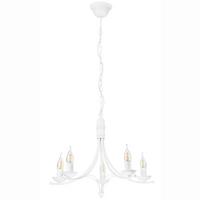 Kronleuchter 44163 Lucy - Weiß Hochglanz, KONVENTIONELL, Metall (58/100cm)