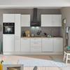 Küchenblock Turin Weiß/Eiche Dekor B: 310 cm - Weiß/Eiche Artisan, Basics, Holzwerkstoff (310cm) - MID.YOU