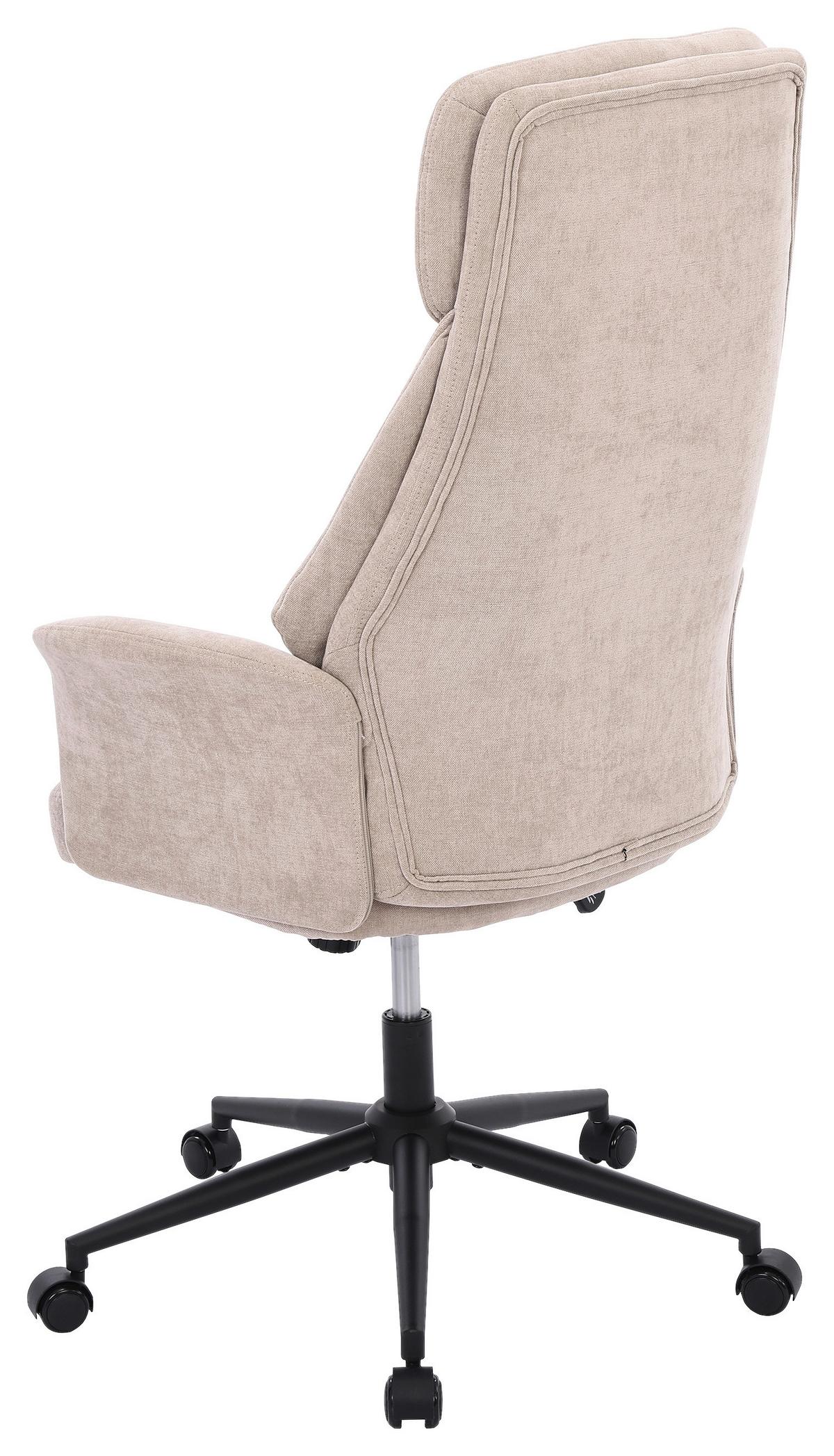 Drehstuhl Austin Hellbraun B: 66 cm - Hellbraun/Schwarz, MODERN, Holz/Kunststoff (66/114/122/64cm) - Livetastic