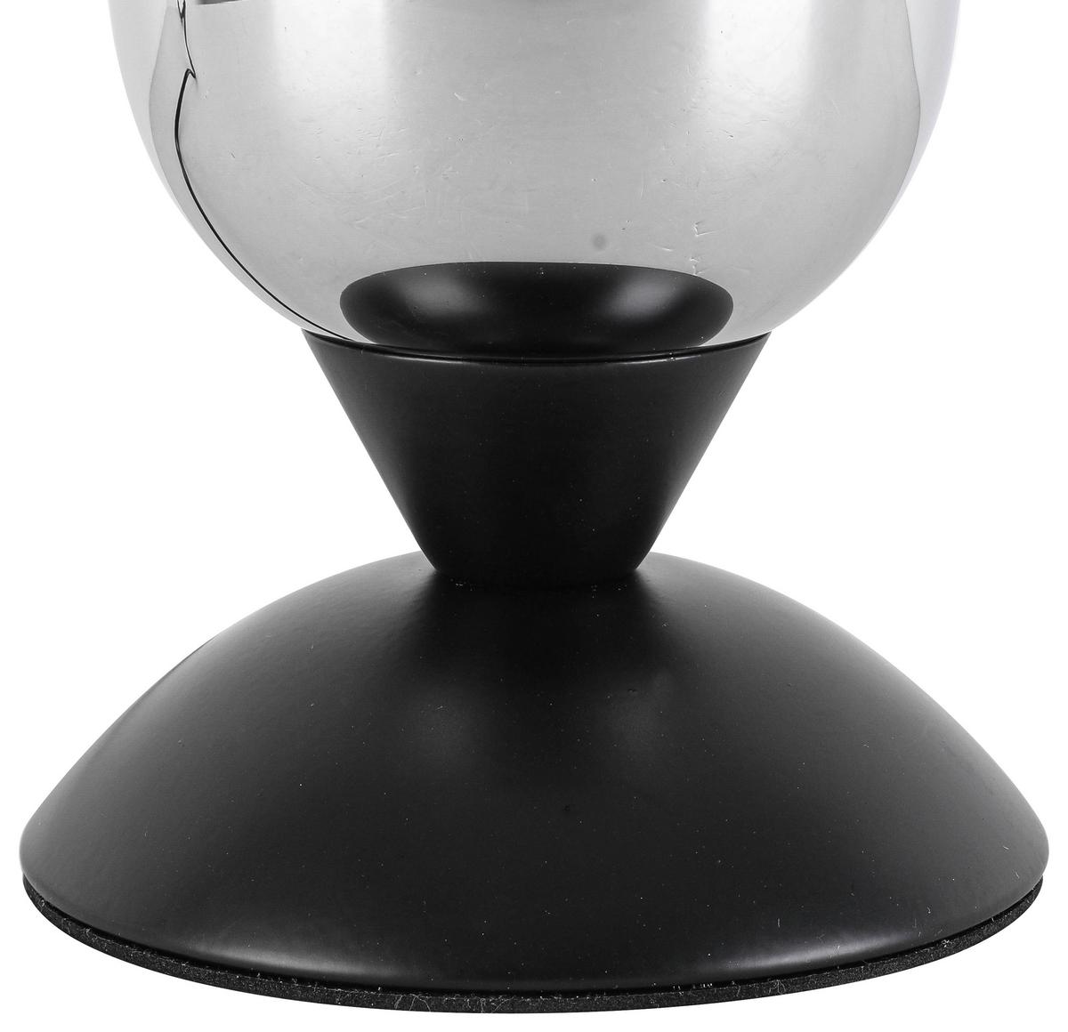 STOLNÍ LAMPA BLACKO - černá/barvy chromu, Moderní, kov/sklo (12,5/18cm) - Modern Living