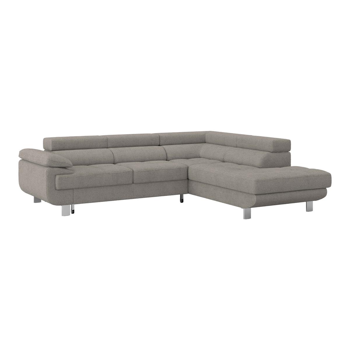 Ecksofa Savona - Graubraun, MODERN, Textil (270/230cm) - Ondega
