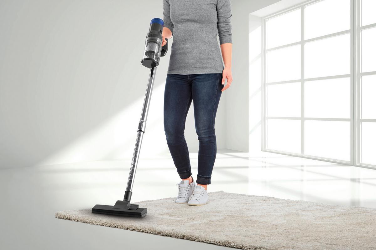 Zyklonstaubsauger Cleanmaxx - Blau/Anthrazit, MODERN, Kunststoff/Metall (26/22/110cm)