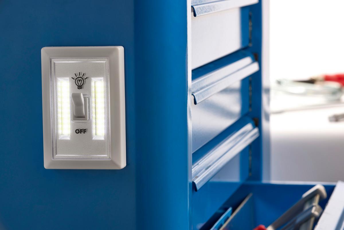 LED-Wandlicht Weiß - Weiß, Basics, Kunststoff (11,5/7,5/3,5cm)