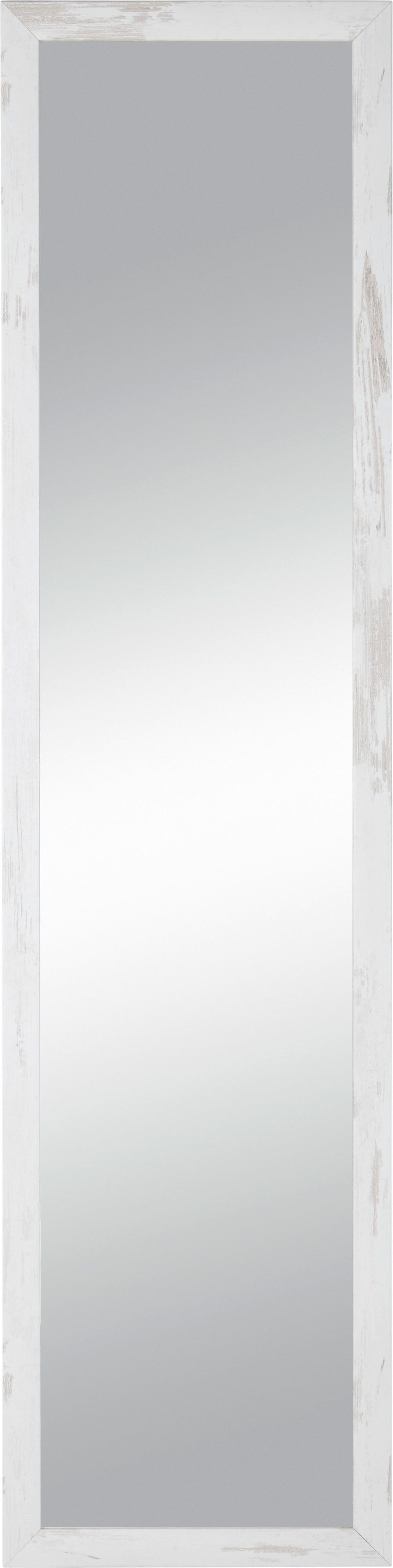 Nástěnné Zrcadlo Old-White-Heavy - bílá, kompozitní dřevo/sklo (40/160/2cm) - Modern Living