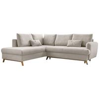 Ecksofa Scanddic Lagom Beige S: 202x242 cm - Beige/Naturfarben, Textil (202/242cm) - MID.YOU