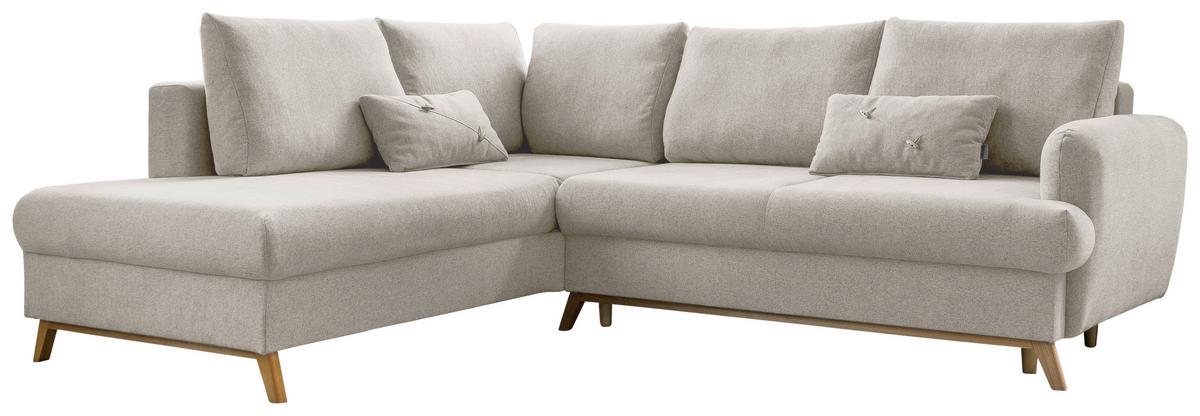 Ecksofa Scanddic Lagom Beige S: 202x242 cm - Beige/Naturfarben, Textil (202/242cm) - MID.YOU