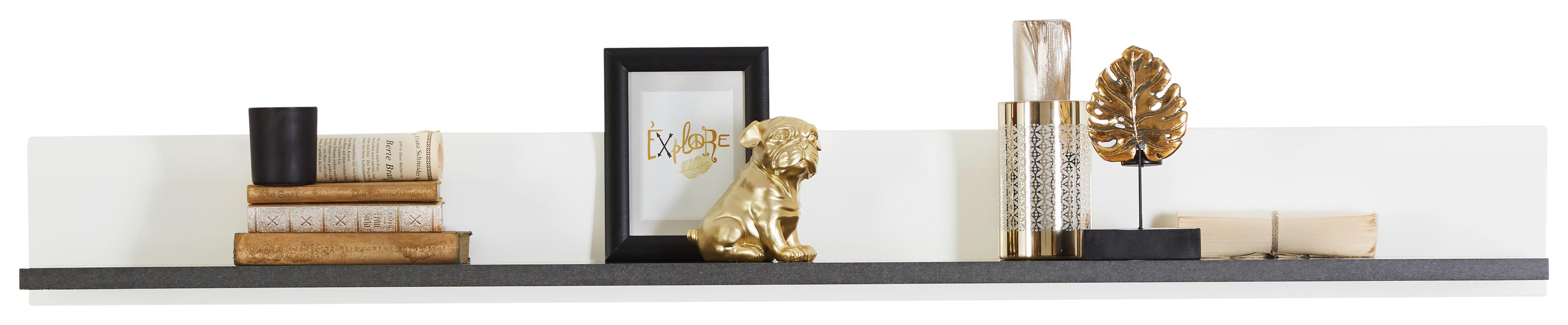 Wandboard Alassio B: 156,3 cm, Weiß/Matera