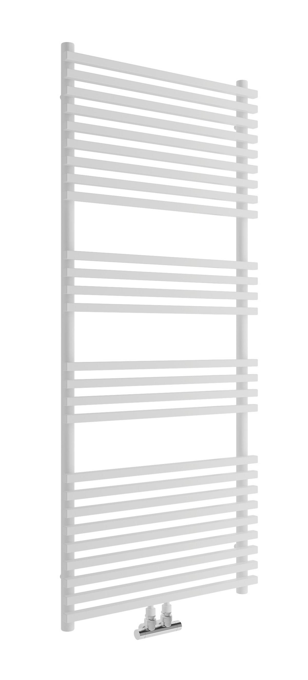 Handtuchtrockner Trient B/H: 60x140 cm Gerade 700 Watt - Weiß, Basics, Metall (60/140cm) - Sanotechnik