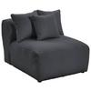 Modul Sofa Bloom B: 85 Cm Dunkelgrau - Dunkelgrau, Trend, Textil (85/70/122cm) - Livetastic