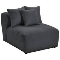 Modul Sofa Bloom B: 85 Cm Dunkelgrau - Dunkelgrau, Trend, Textil (85/70/122cm) - Livetastic