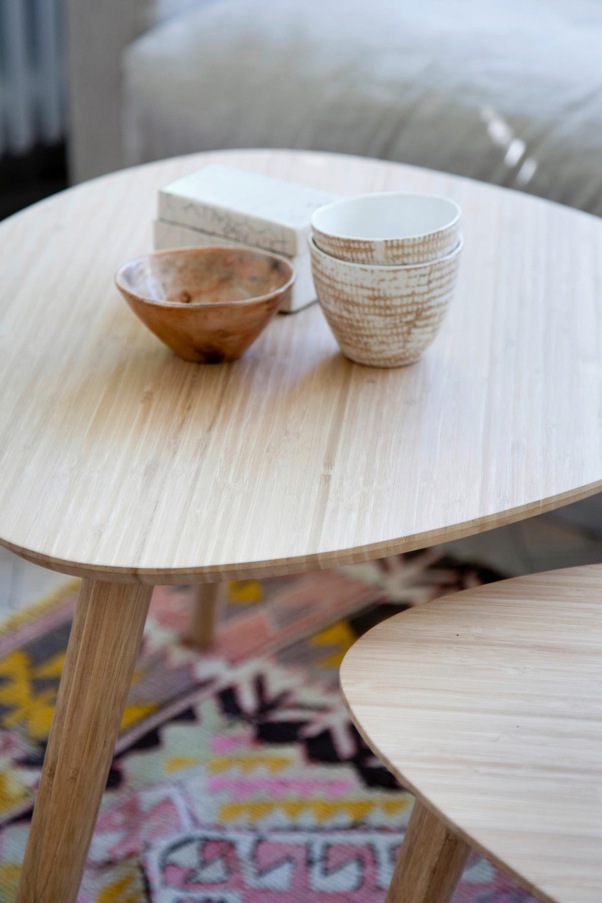 Beistelltisch 2-Teilig Noble ,naturfarben - Naturfarben, MODERN, Holz (68/45/57cm) - MID.YOU
