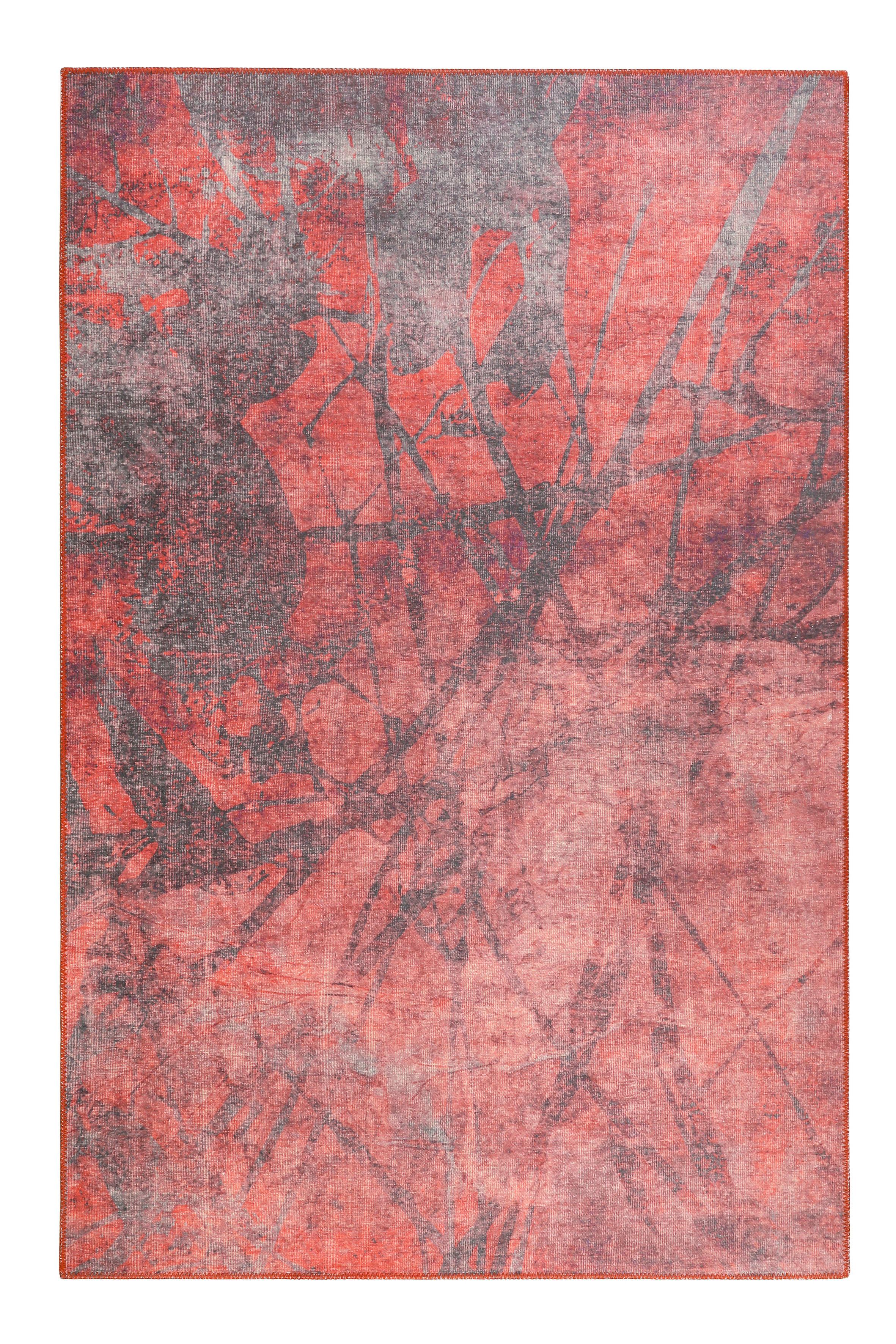 Webteppich Pepe Rot/rotbraun 120x170 Cm
