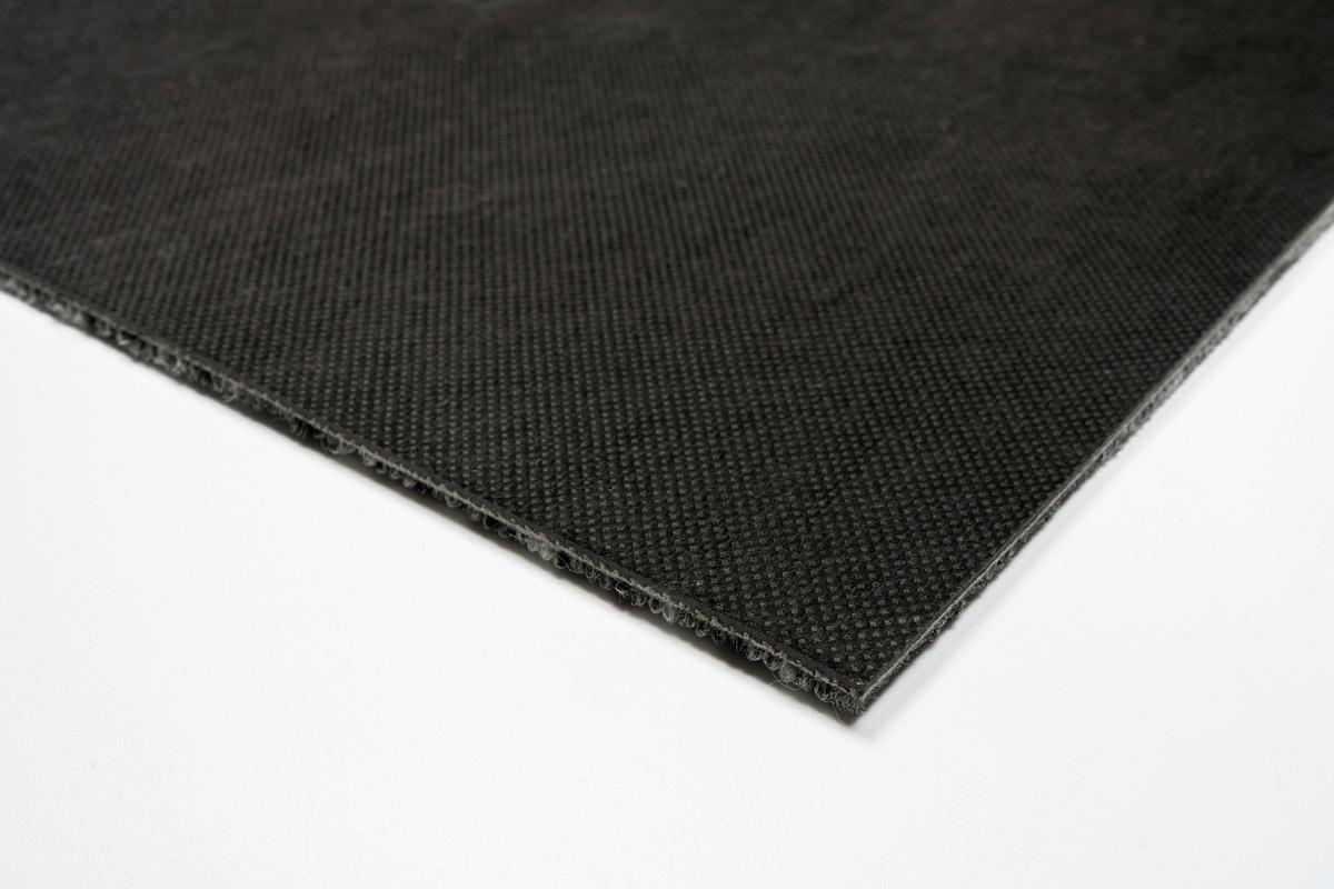 Teppichfliese Grau/Dunkelgrau Astra 50x50 cm Florhöhe 3 mm - Dunkelgrau/Grau, Basics, Textil (50/50cm)