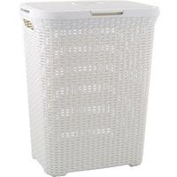 Szennyestartó Rattan Hatású - krém, Konventionell, műanyag (34,1/61,5/44,8cm) - Curver
