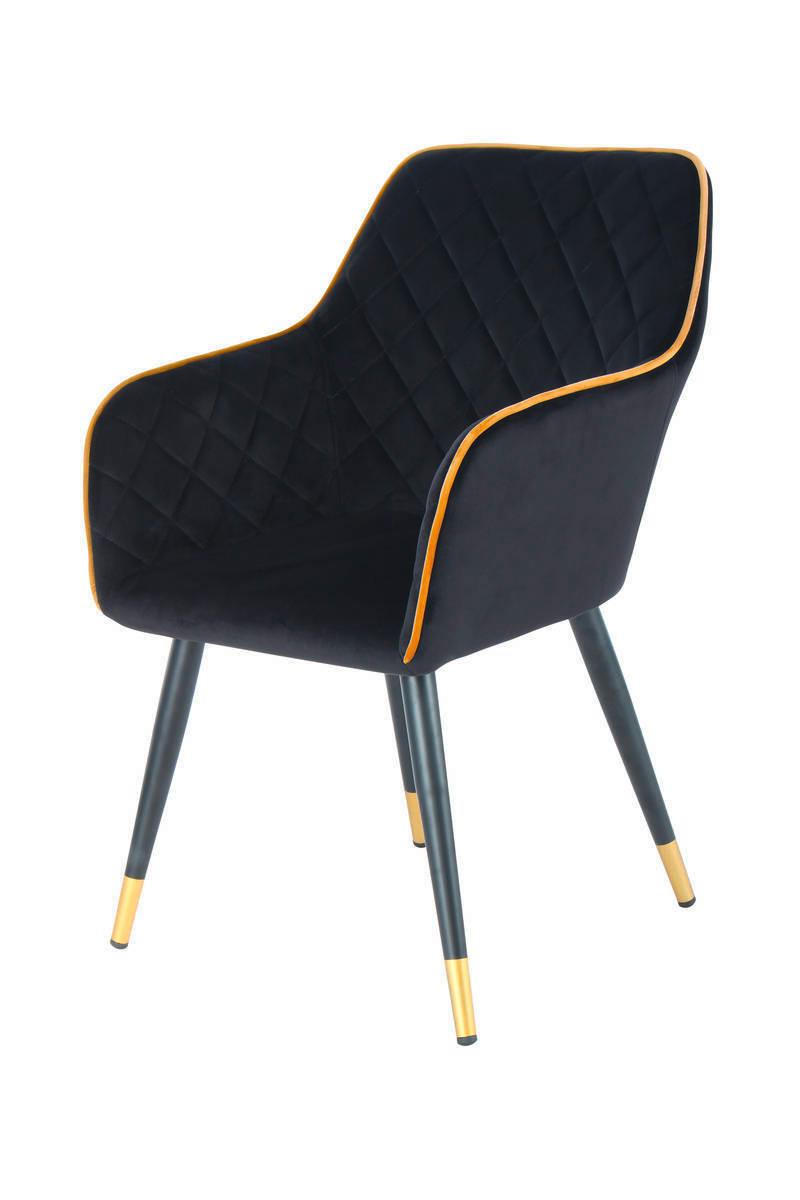 Stolička AMINO - čierna/Sahara, Lifestyle, kov/plast (58,8/86/61cm)