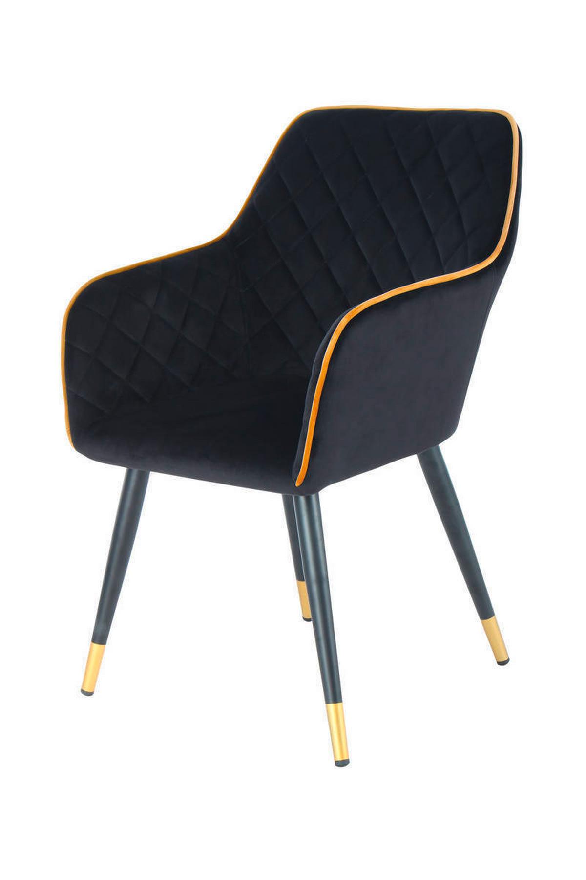 Židle AMINO - černá/Sahara, Lifestyle, kov/plast (58,8/86/61cm)