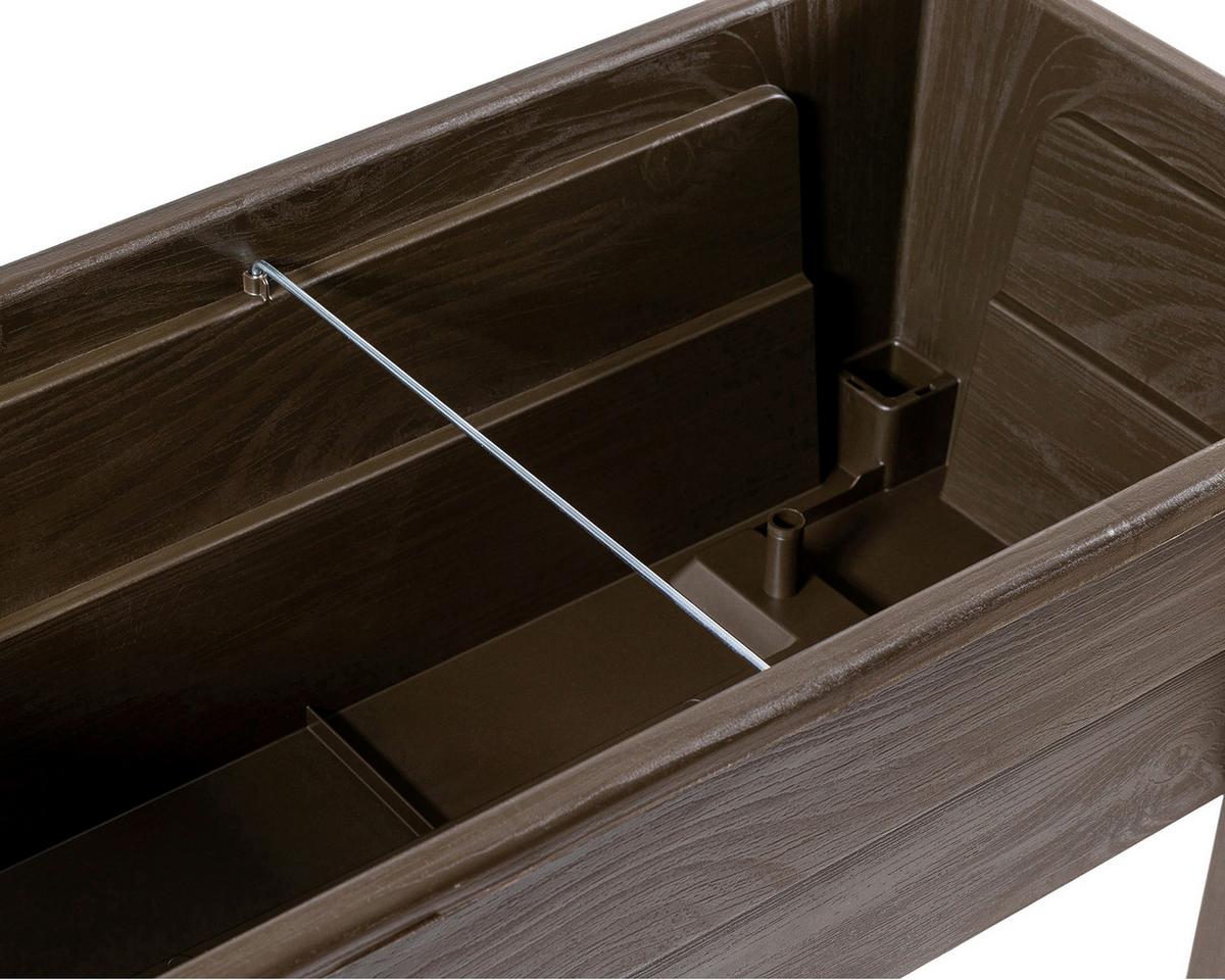 Hochbeet Kunststoff Victoria 78x81x38 cm Braun - Braun, Basics, Kunststoff (78/81/38cm)