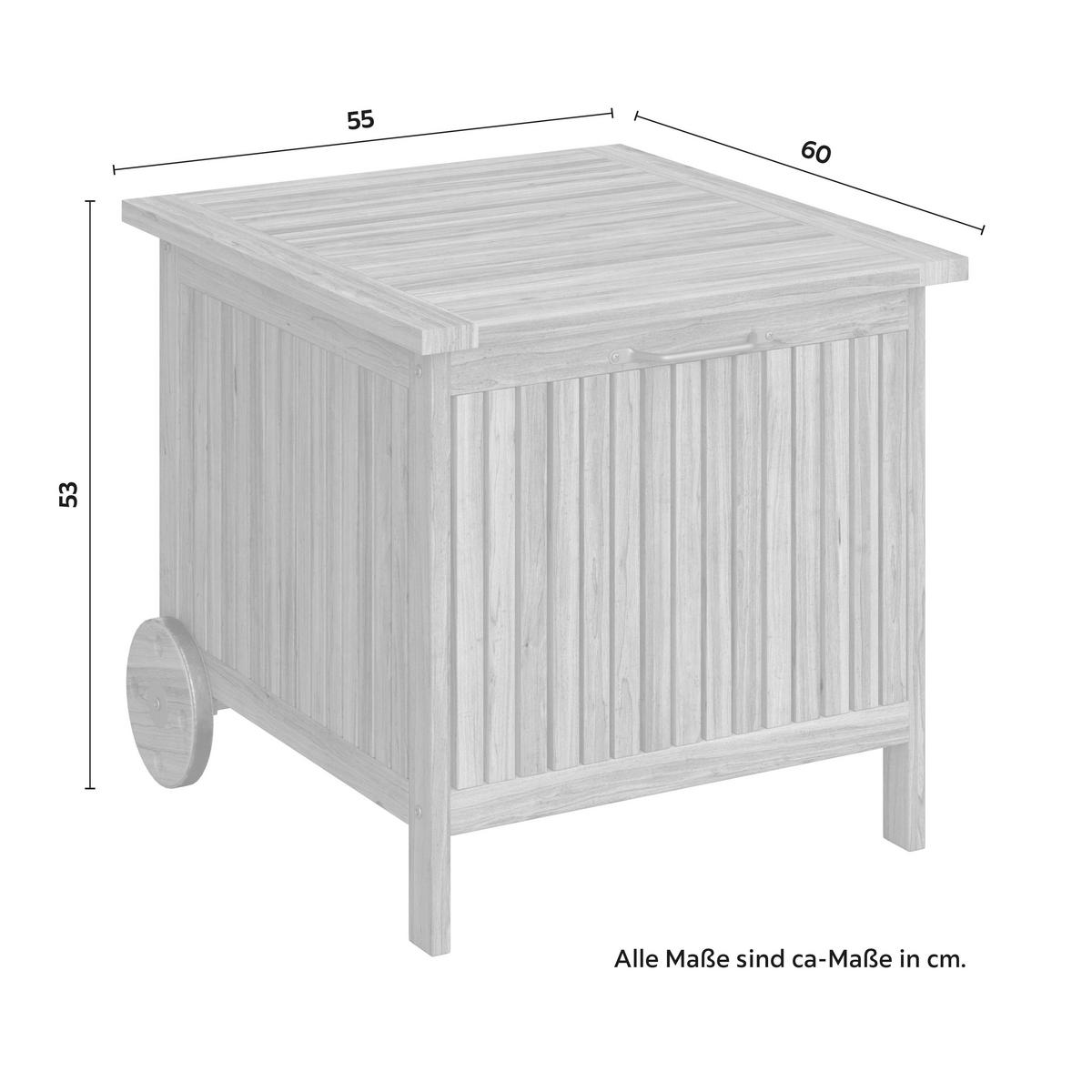 BEDNA NA POLŠTÁŘE FRANCA - barvy teak, Moderní, dřevo (55/53/60cm) - Bessagi Garden
