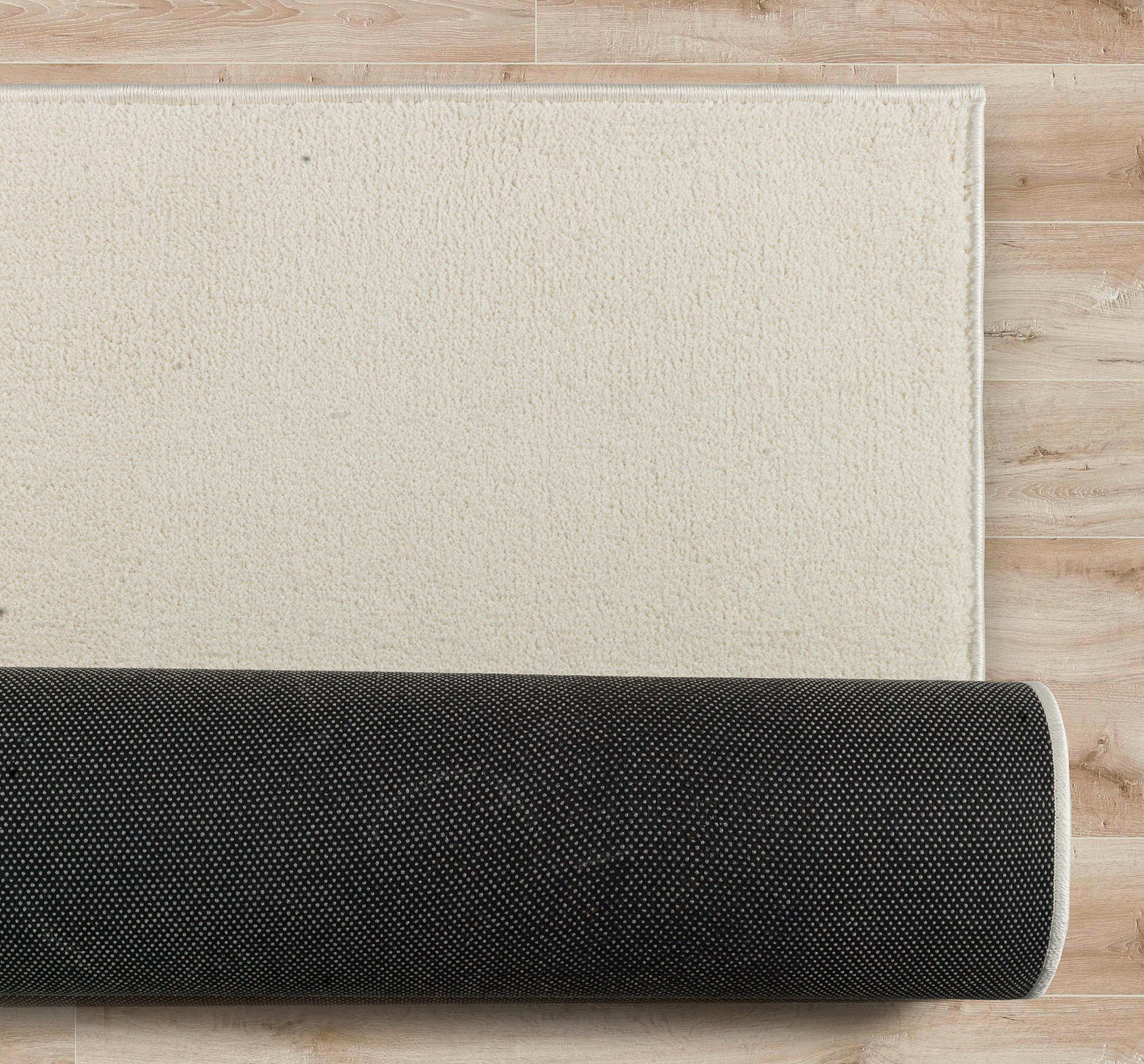 Webteppich in Beige