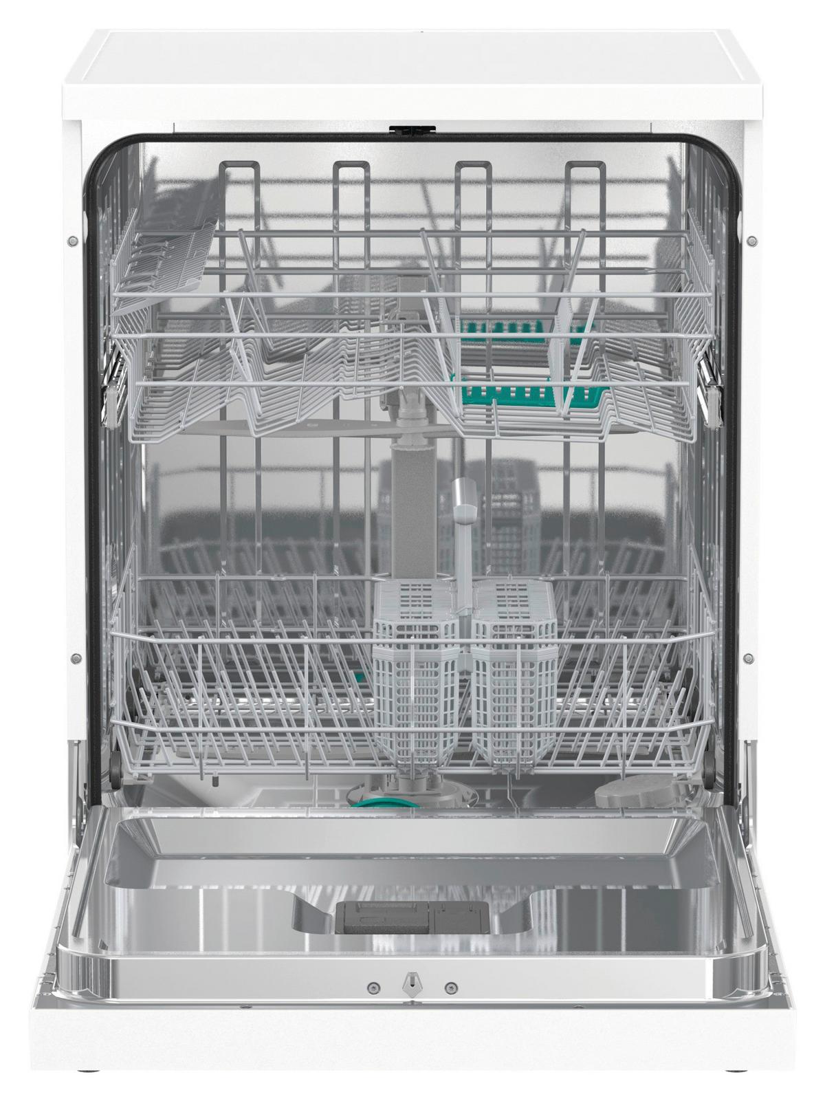 Geschirrspüler Gs642e90w B: 59,9 Cm Freistehend Weiß - Weiß, Basics, Kunststoff/Metall (59,9/84,5/59,7cm) - Gorenje