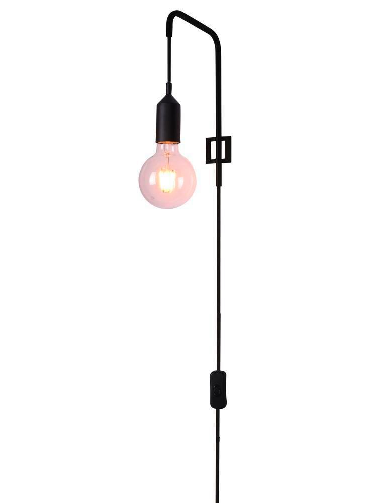 Wandleuchte 50401190 - Schwarz, Basics, Metall (4,5/16/25cm)