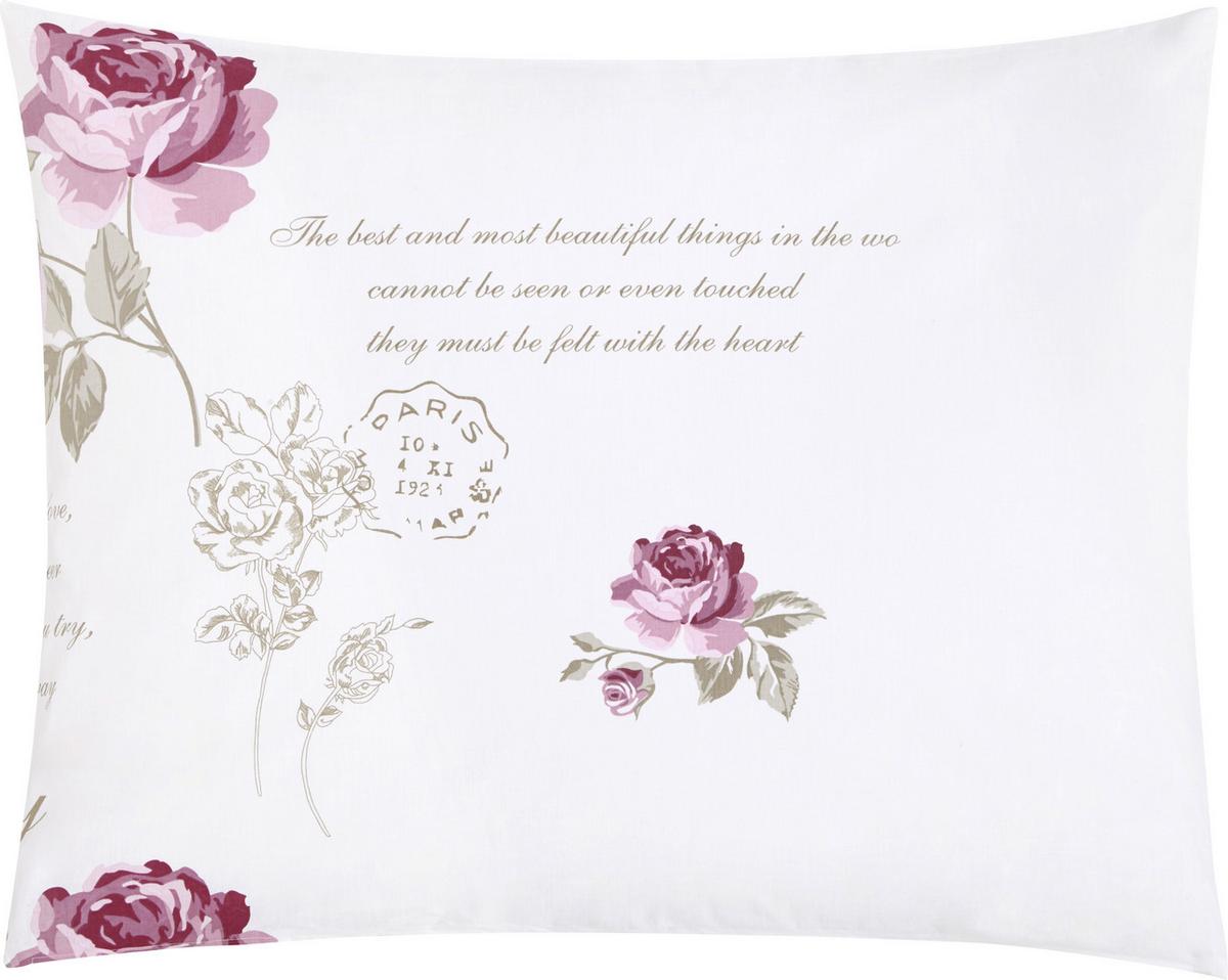 POVLEČENÍ Diary Rose, 140/200cm - bílá, Romantický / Rustikální, textil (140/200cm) - Modern Living