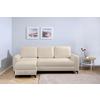 Ecksofa Moli, Taupe S: 236x148 cm - Taupe/Schwarz, Design, Textil (236/148cm) - MID.YOU