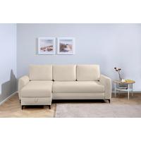 Ecksofa Moli, Taupe S: 236x148 cm - Taupe/Schwarz, Design, Textil (236/148cm) - MID.YOU