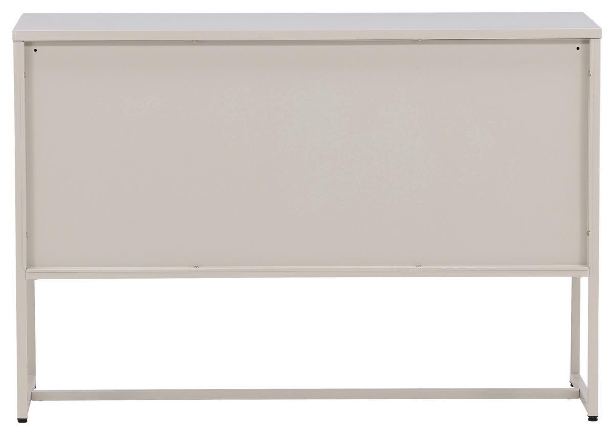 Sideboard Malla - Beige, Design, Metall (120/80/40cm) - Livetastic