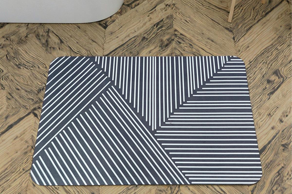 Badematte Silvana - Anthrazit, MODERN, Kunststoff (40/60cm) - Luca Bessoni