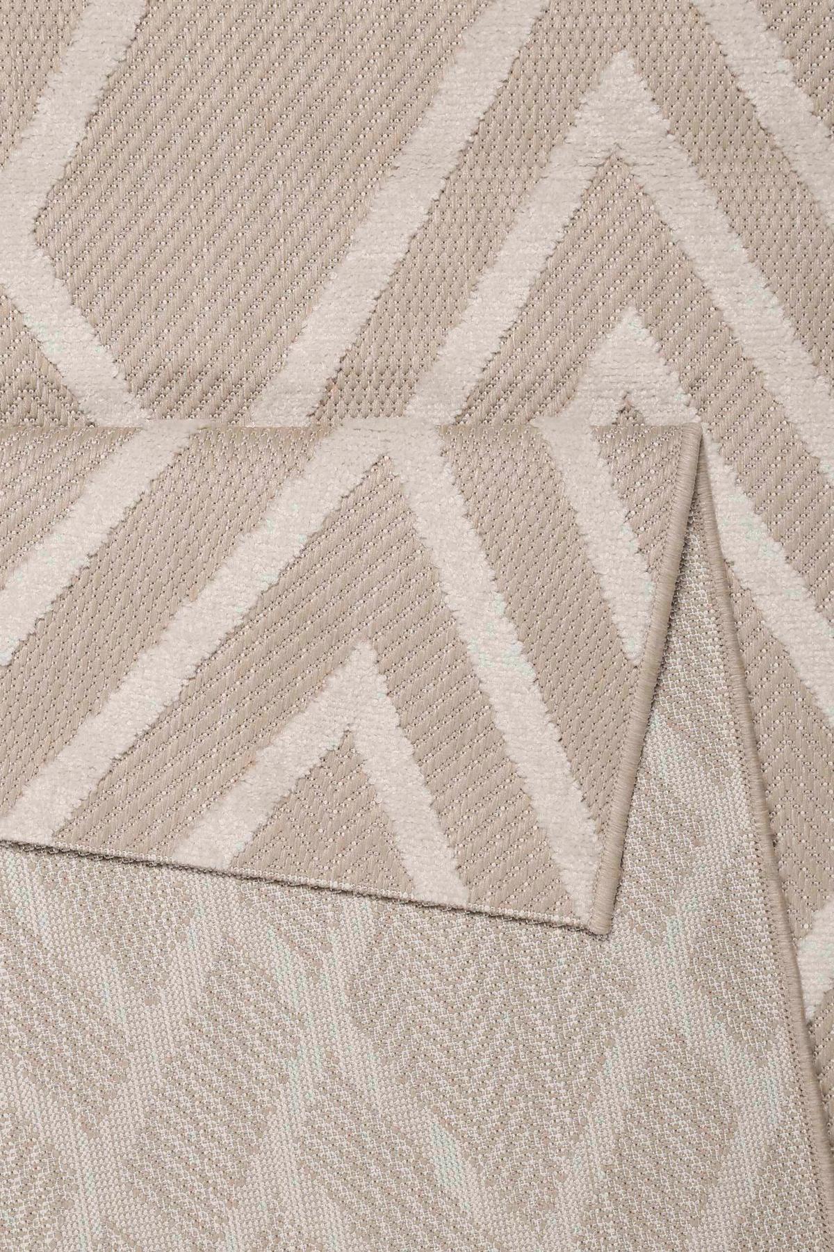 Outdoorteppich Creme/Weiß, BxL: ca. 160x225cm - Creme/Weiß, Design, Textil (160/225cm) - Esprit