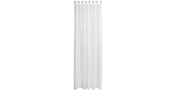 Vorhang mit Schlaufen und Band Malika 140x255 cm Weiß - Weiß, KONVENTIONELL, Textil (140/255cm) - Ondega