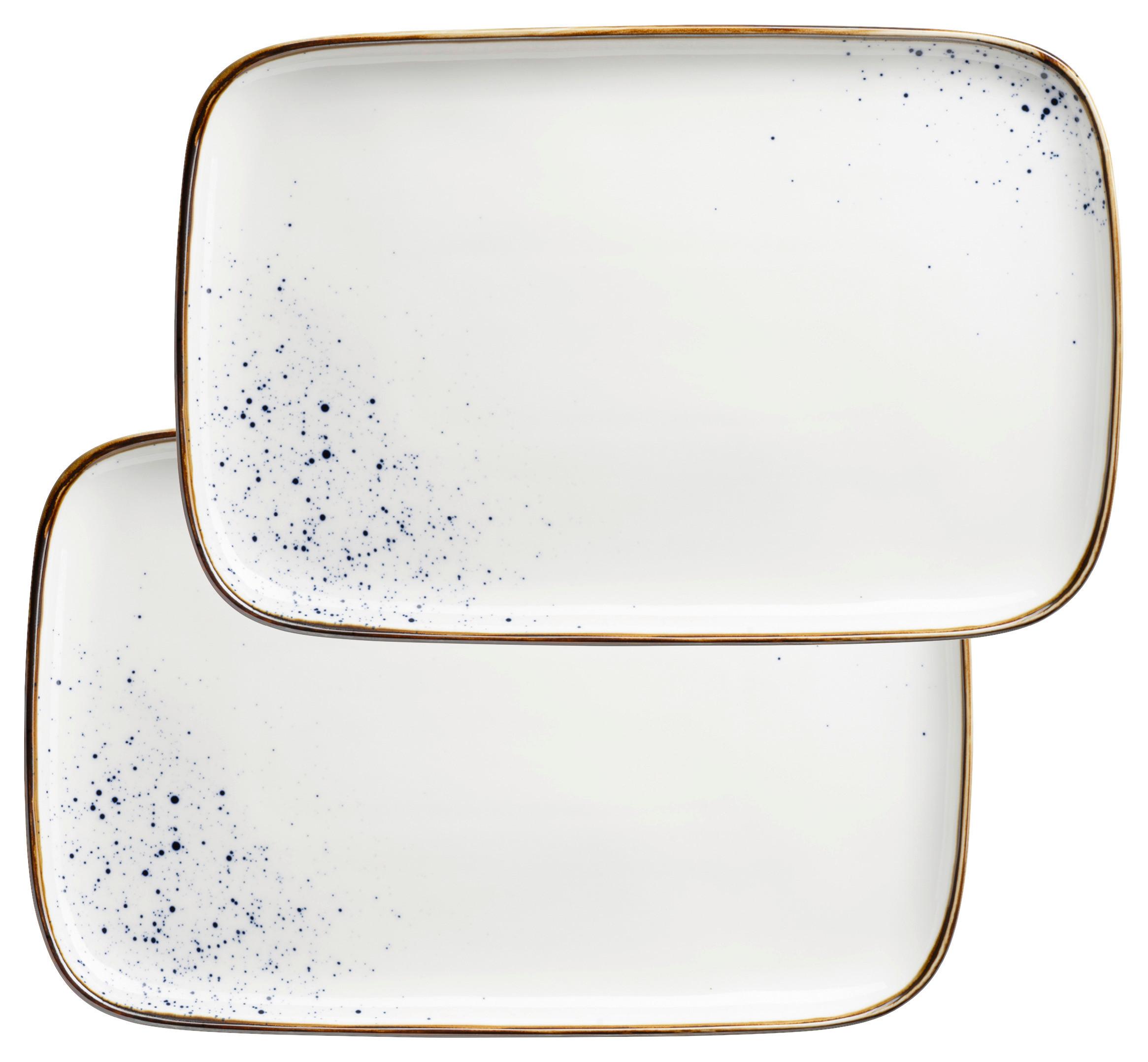 Servierplatten-Set Pintar Blau/Beige, 2-teilig