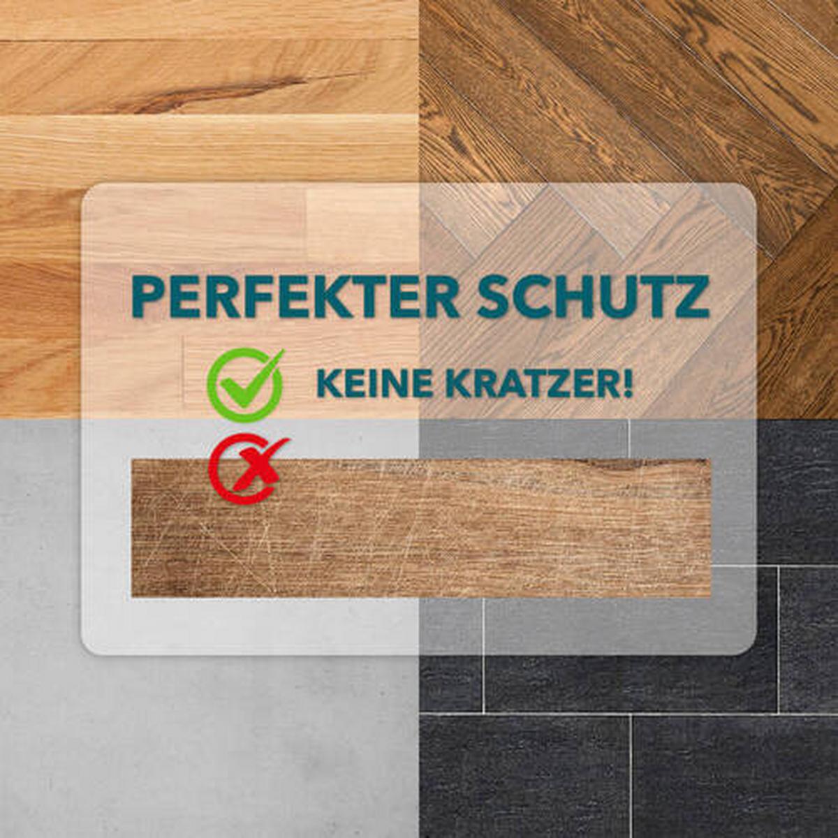Schutzt Fußboden Transparent Bodenschutzmatte 90x120cm - Transparent, Basics, Kunststoff (90/120cm)