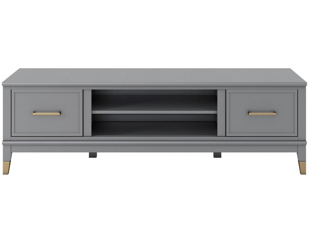 Lowboard Westerleigh Graphitfarben B: 152cm - Graphitfarben/Grau, Design, Holzwerkstoff/Metall (152/47/50cm) - MID.YOU