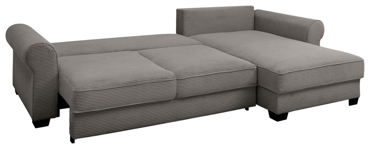 Ecksofa Maureen Braun S: 318x197 Cm - Schwarz/Braun, KONVENTIONELL, Textil (318/197cm) - MID.YOU