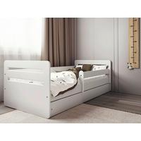 Kinder-/Juniorbett Tomi Weiß B: 80cm - Birkefarben/Weiß, MODERN, Holz/Holzwerkstoff (80/160cm) - MID.YOU