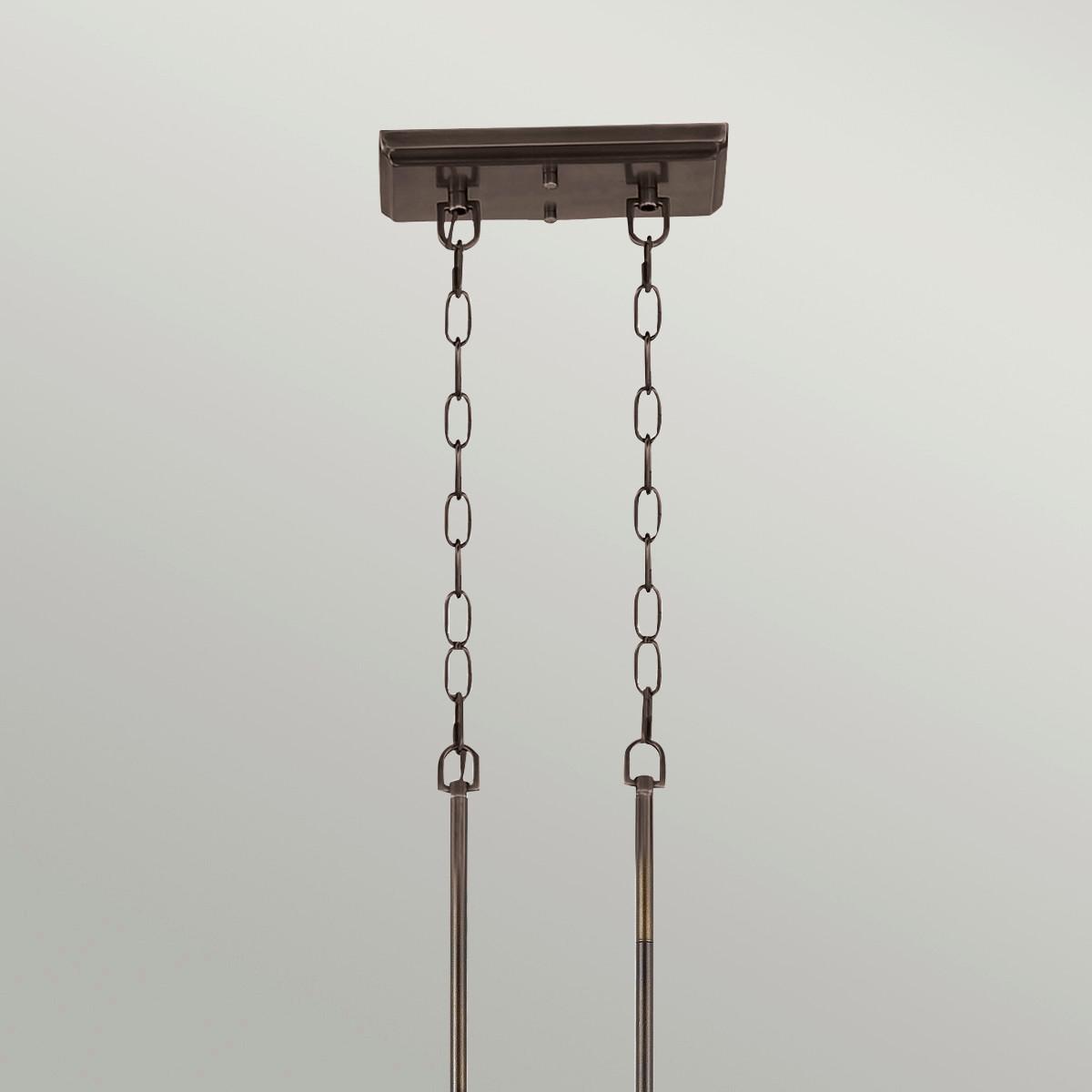 Hängeleuchte H: Ca. 73 Cm 3-Flammig Bronzefarben - Bronzefarben, Design, Glas/Metall (133.3/34,3/73cm) - Elstead Lighting