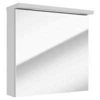 Spiegelschrank Rima Mit Led 1 Tür Bht: 61x60x20 Cm - Weiß, Basics, Glas/Holzwerkstoff (61/60/20cm) - MID.YOU