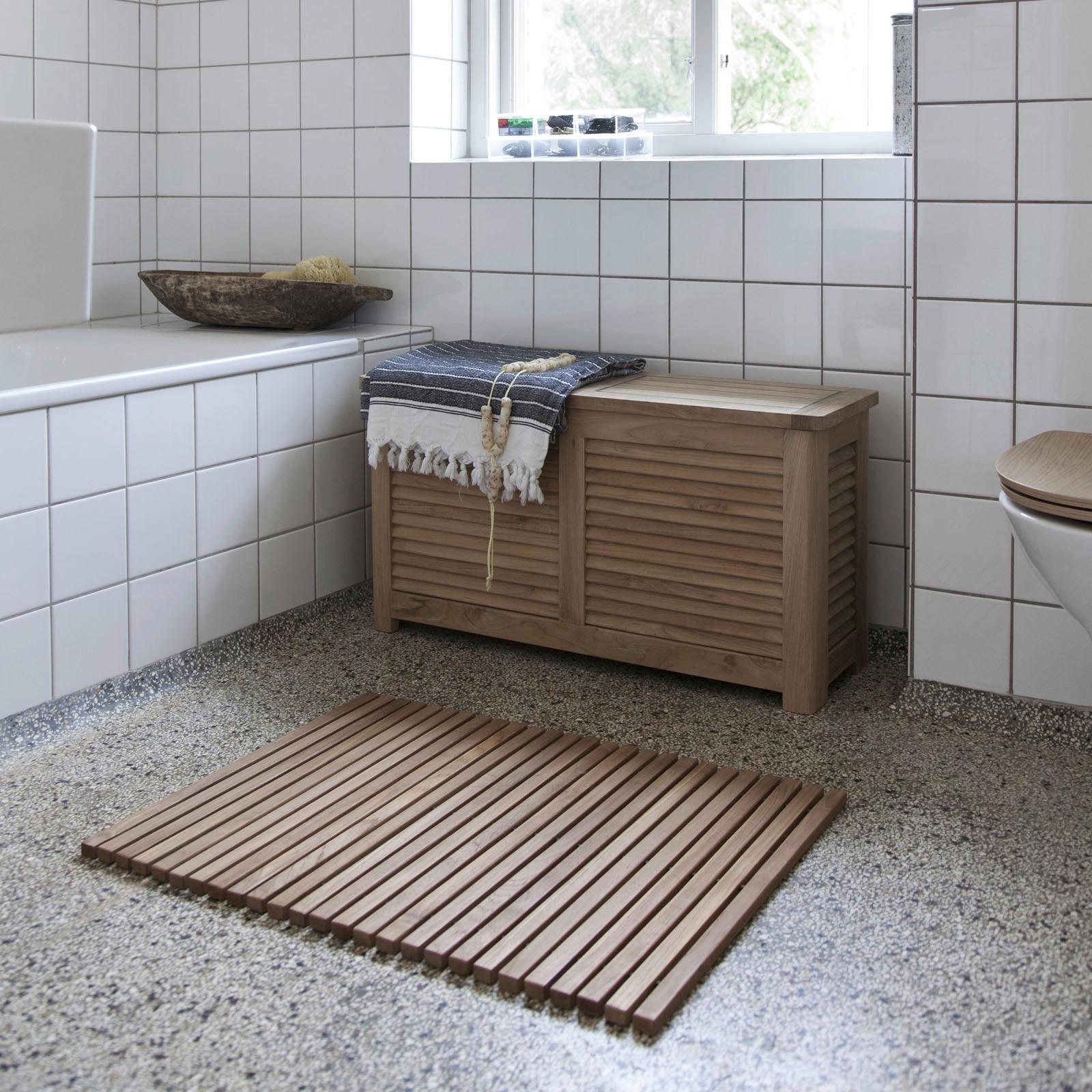 Truhe Classic 5056000 - Teakfarben, ROMANTIK / LANDHAUS, Holz (90/48/30cm) - MID.YOU