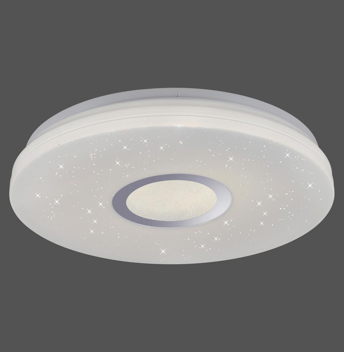 LED-Deckenleuchte Jonas Ø 41,6 cm mit Farbtemperaturwechsler - Weiß, KONVENTIONELL, Kunststoff/Metall (41,6/16cm)