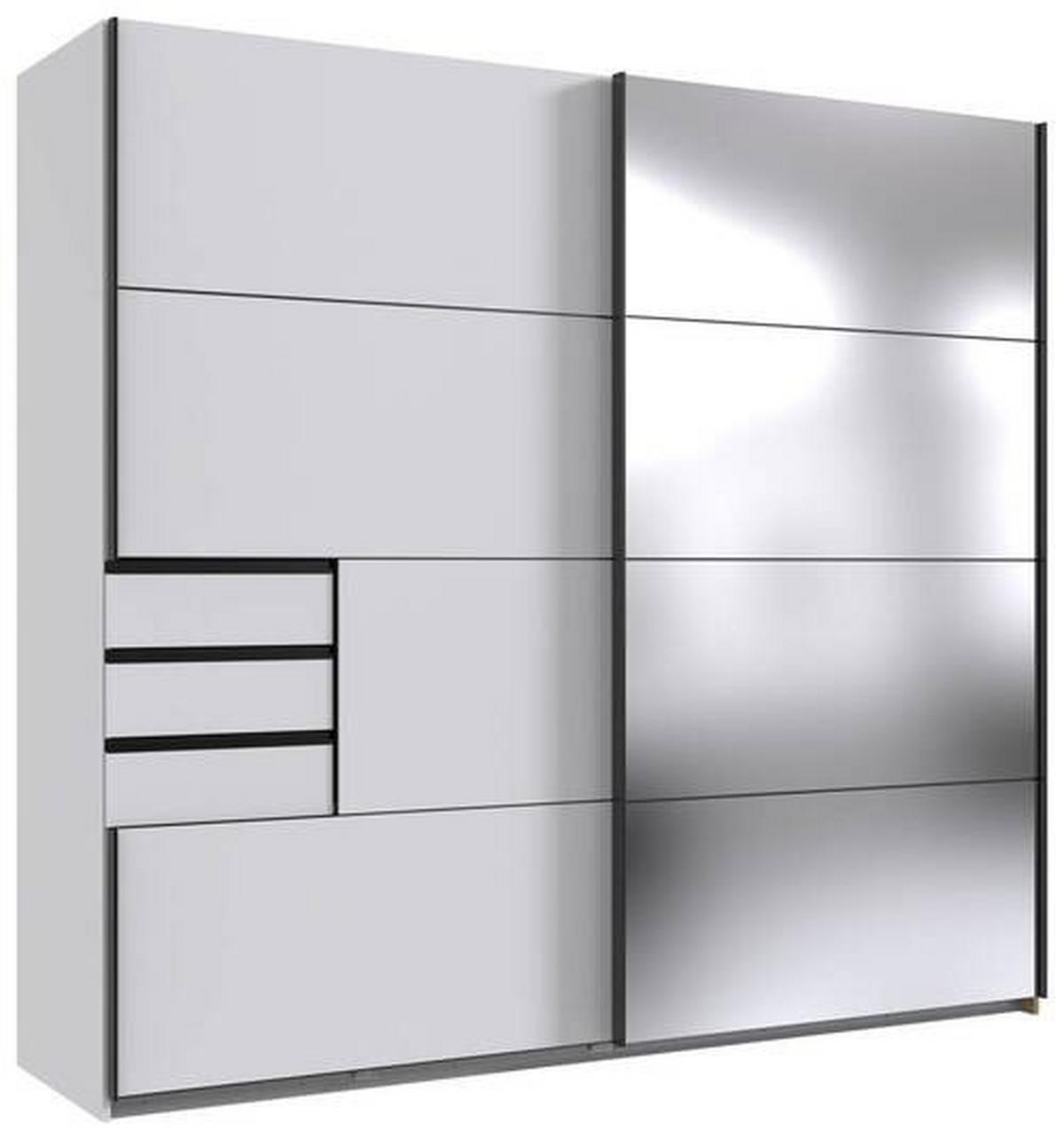 Schwebetürenschrank Saigon - Weiß, MODERN, Holzwerkstoff (225/210/64cm) - MID.YOU