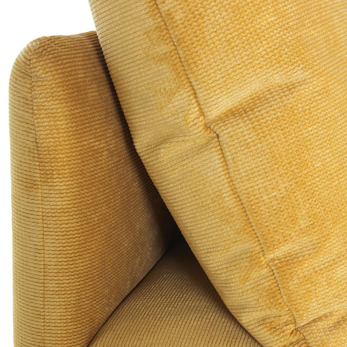 Sofaelement Fynn, Senfgelb B: 77 Cm - Senfgelb/Schwarz, KONVENTIONELL, Textil (77/72/83cm) - MID.YOU