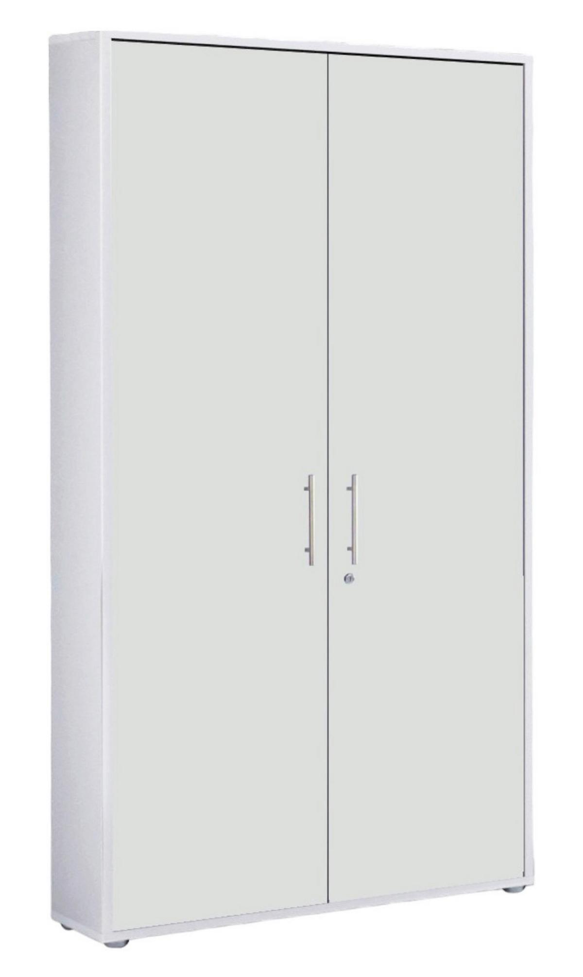 Aktenschrank Office Edition Weiß B: 257cm - Weiß, MODERN, Holzwerkstoff (257/185,6/33cm) - MID.YOU