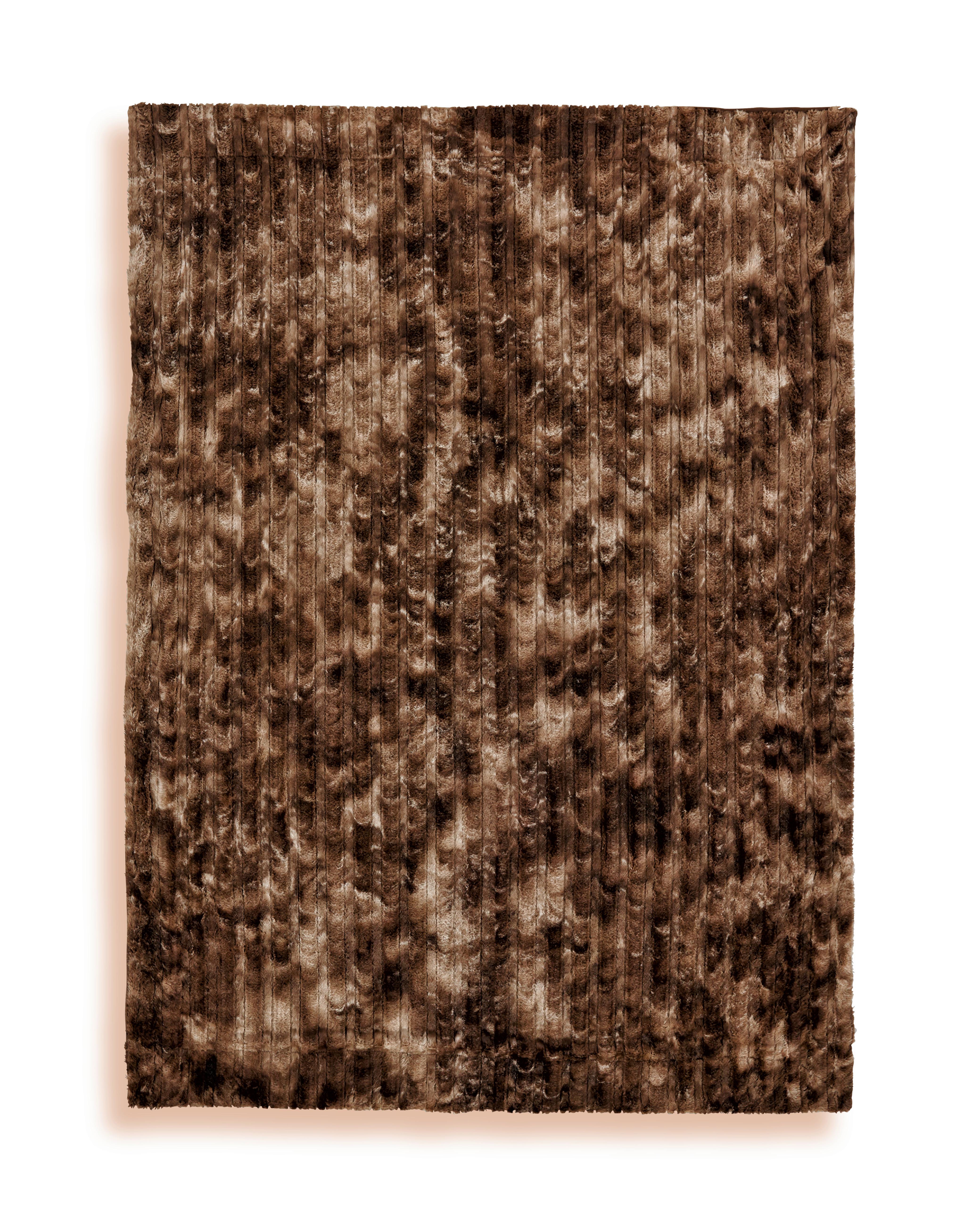 Kuscheldecke Linessa Braun 150x200 cm Felloptik - Braun, KONVENTIONELL, Textil (150/200cm) - Ondega