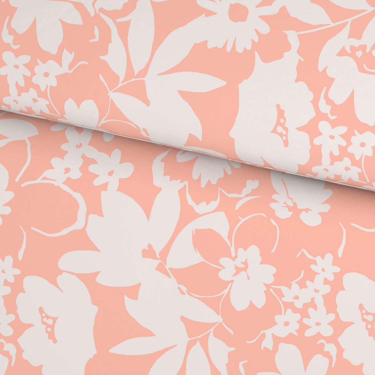 POSTEĽNÁ BIELIZEŇ FLORAL - oranžová, textil (140/200cm) - Mömax