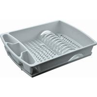 Odkvapávač na riad MANUELA - svetlosivá, Konventionell, plast (47.5/37.5/9cm) - Mömax