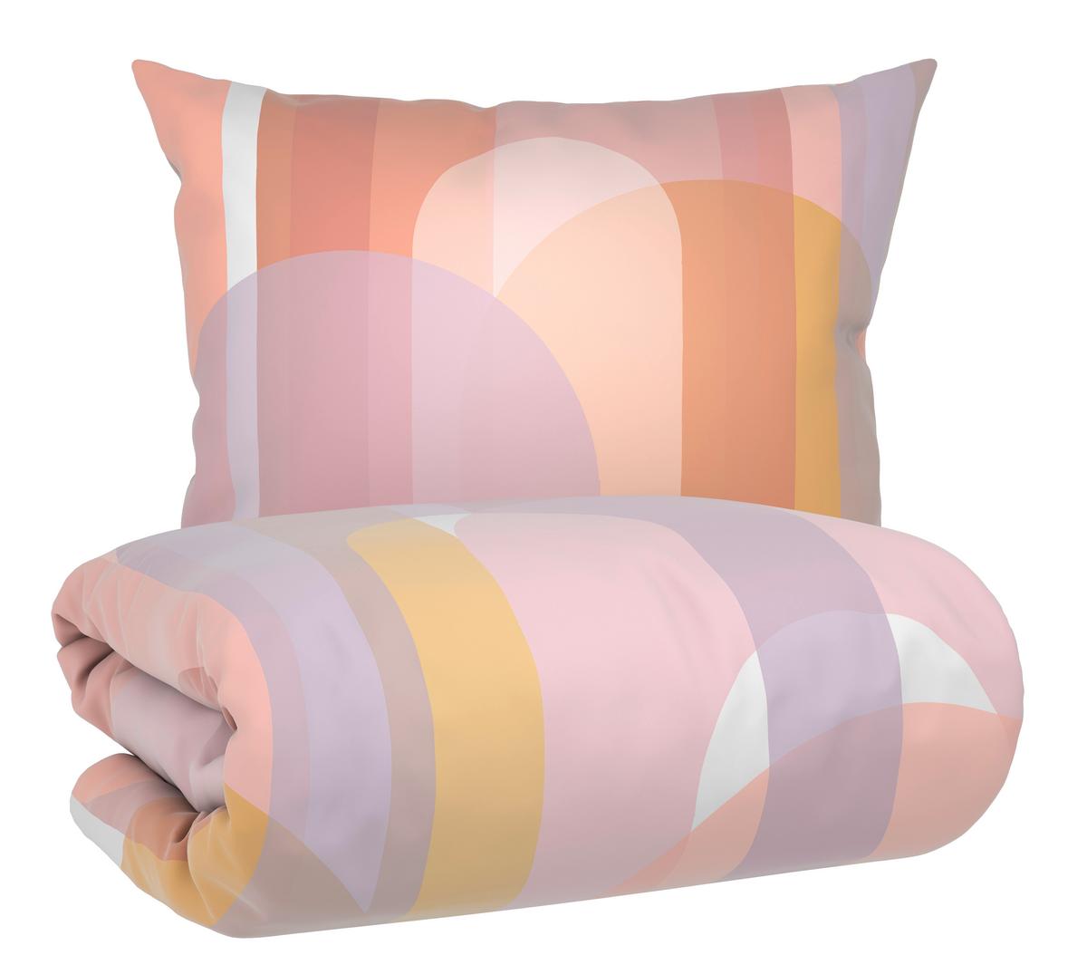 POSTEĽNÁ BIELIZEŇ MAIKO - oranžová/ružová, Lifestyle, textil (140/200cm) - Mömax