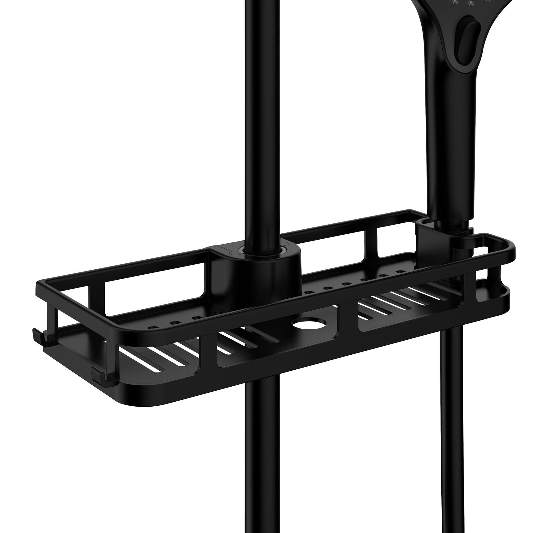Duschkorb Liberta Schwarz 25491100 - Schwarz, MODERN, Kunststoff (28,5/4/11,5cm) - Wenko
